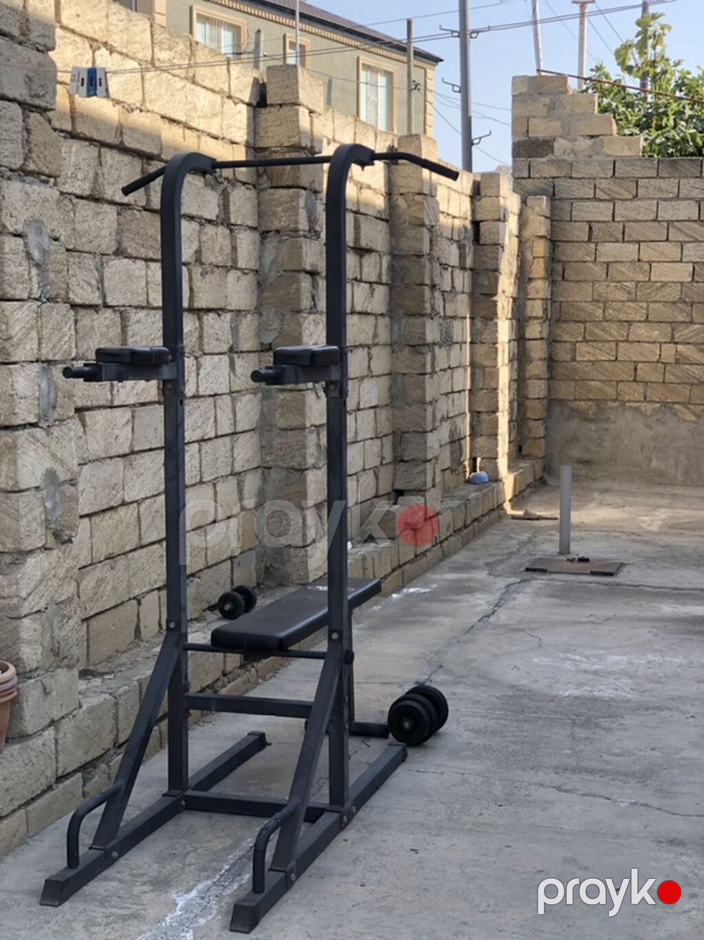 Çoxfunksiyalı trenajor – turnik, dip bar və press üçün stansiya - Üst — Digər simulyatorlar, Pirəkəşkül (5)