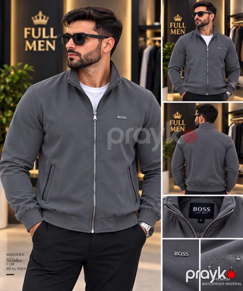 Gödəkçə kişilər üçün FM01, boz, pambıq, ölçü 4XL — Bakı