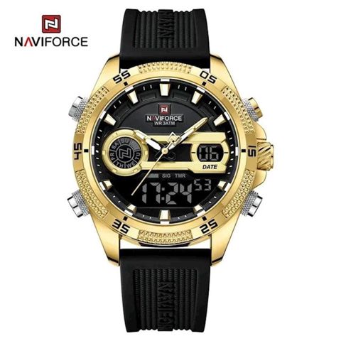 Qol saatı kişilər üçün Naviforce F9223 Gold/Black — Bakı