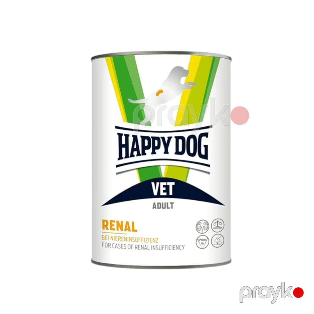Nəm yem Happy Dog Vet Renal, yetkin itlər üçün, toyuq və donuz əti ilə, 400 q — Mallar, Bakı