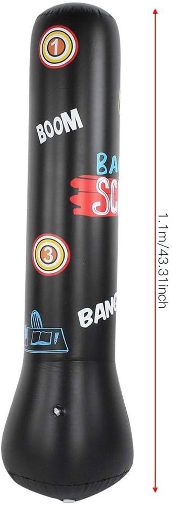 Boks kisəsi WS0976, uşaqlar üçün, 110 sm, qara — Mallar, Bakı (2)