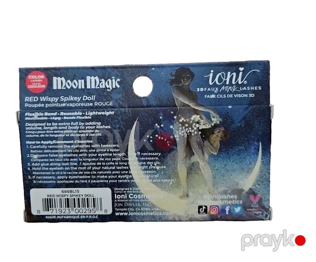 Süni kirpiklər İoni Cosmetics Moon Magic 2958, çəhrayı — Mallar, Bakı (2)