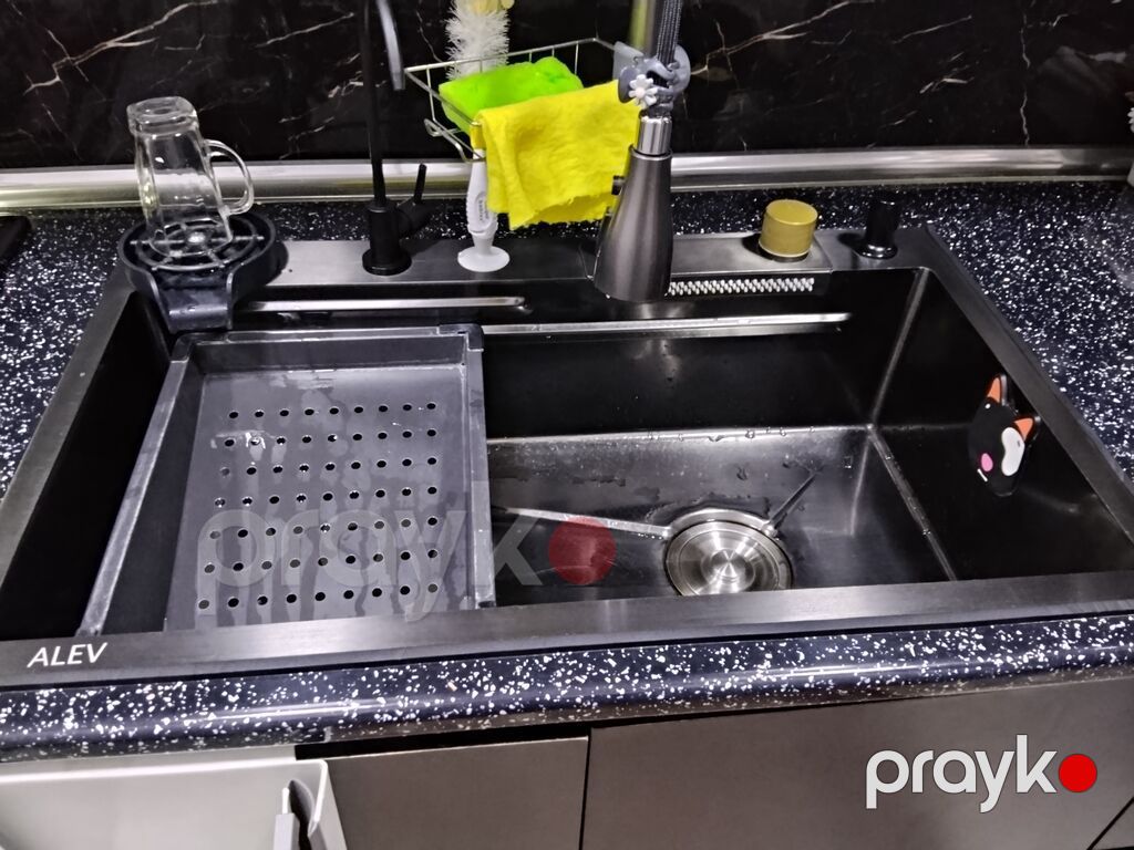 Mətbəx üçün quraşdırılan qaz plitəsi və çoxfunksiyalı mətbəx çanağı — Mətbəx lavabolarında, Bakı (5)