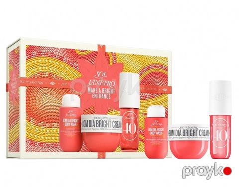 Kosmetik hədiyyə dəsti Sol De Janeiro Bom Dia Bright (bədən üçün krem 150 ml + bədən və saç spreyi 90 ml + duş geli 90 ml) — Bakı