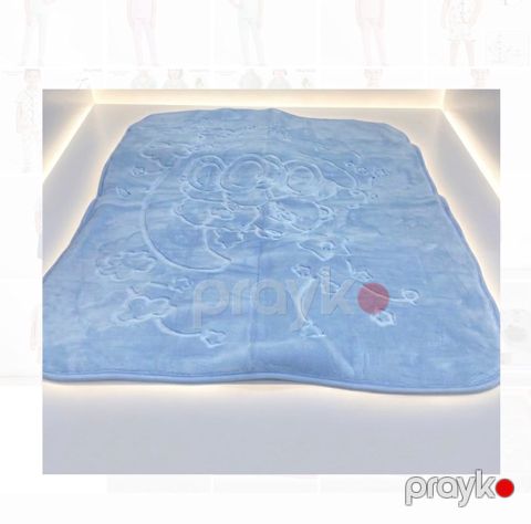 Uşaq pledi, örtük 120x120 sm oğlanlar üçün, mavi — Bakı
