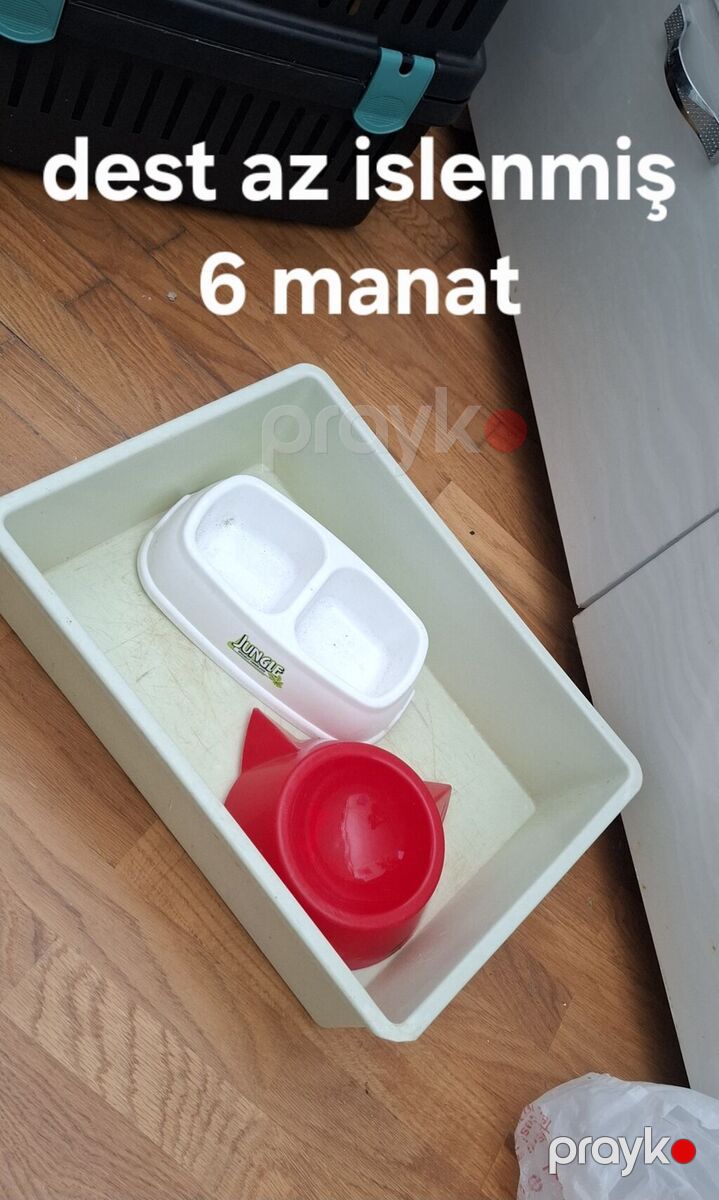 Daşıma qabı, tualet qabı, yemək qabı, qum təmizləyən kürək — Heyvan malları, Bakı (4)