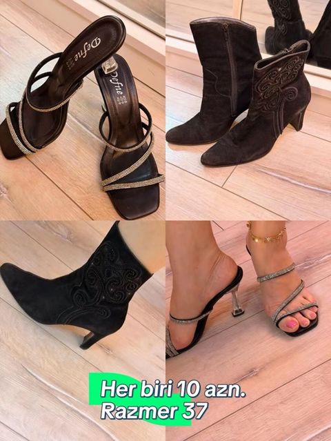 Qadın geyim və ayaqqabı dəsti - Ayaqqabılar: 37 razmer. İki model — Women's shoes — Other