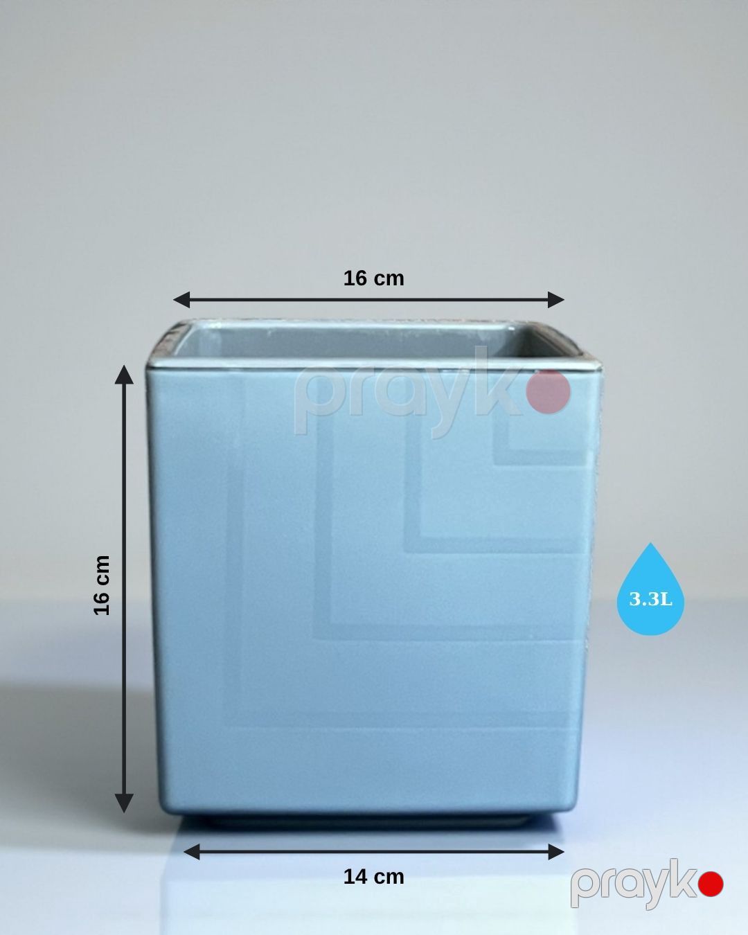 Dibçək, plastik, boz, 3300 ml — Mallar, Bakı (3)