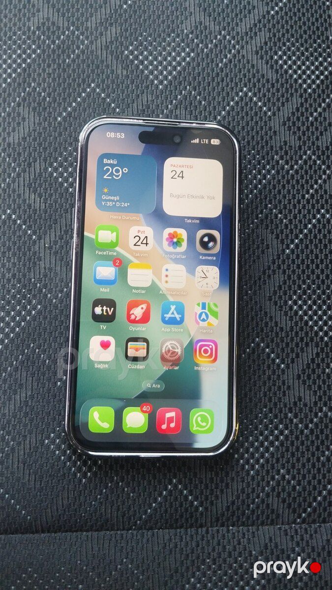 Apple iPhone 15 Black 128GB/6GB — Smartfonlar, Bakı (3)