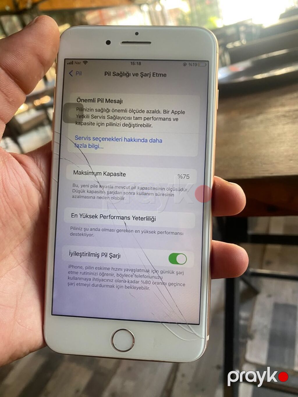 IPhone 8 Plus, Qızılı, Qırıq — Apple iPhone, Gəncə (5)