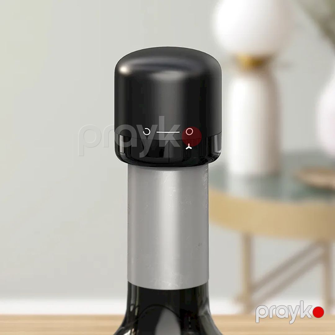 Şərab üçün tıxac Winestopper, 32x39 mm, qara — Mallar, Bakı (3)