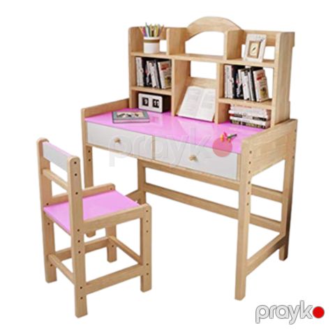 Məktəbli masası və oturacaq, MDF, bənövşəyi, 85x50x75 sm — Bakı