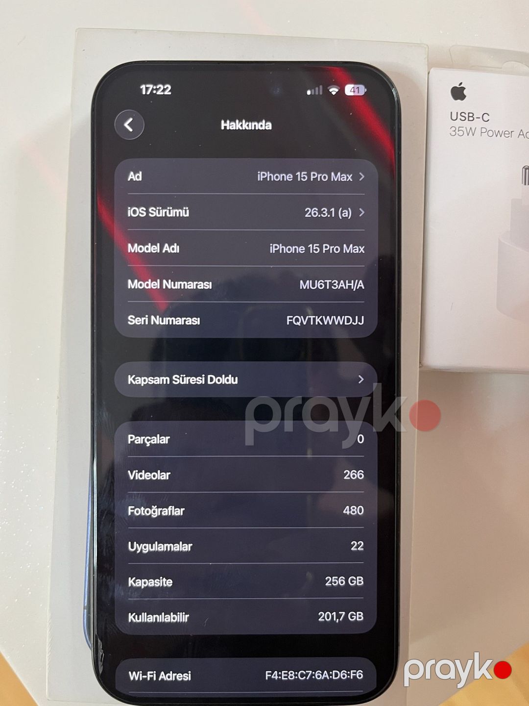 Apple iPhone 15 Pro Max Blue Titanium 256GB/8GB — Smartfonlar, İsmayıllı (8)