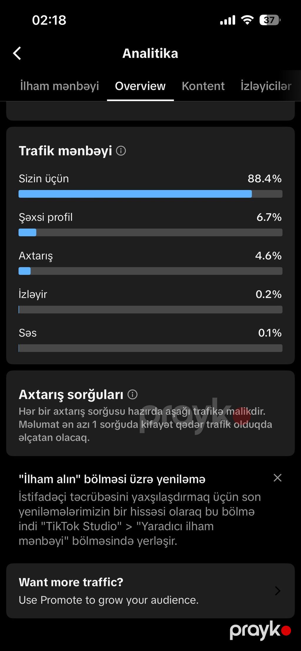 TikTok hesabı satılır 3.2K izləyici, 143K bəyənmə. Aktiv — Oyunlar, konsollər və proqramlar, Masazır (4)