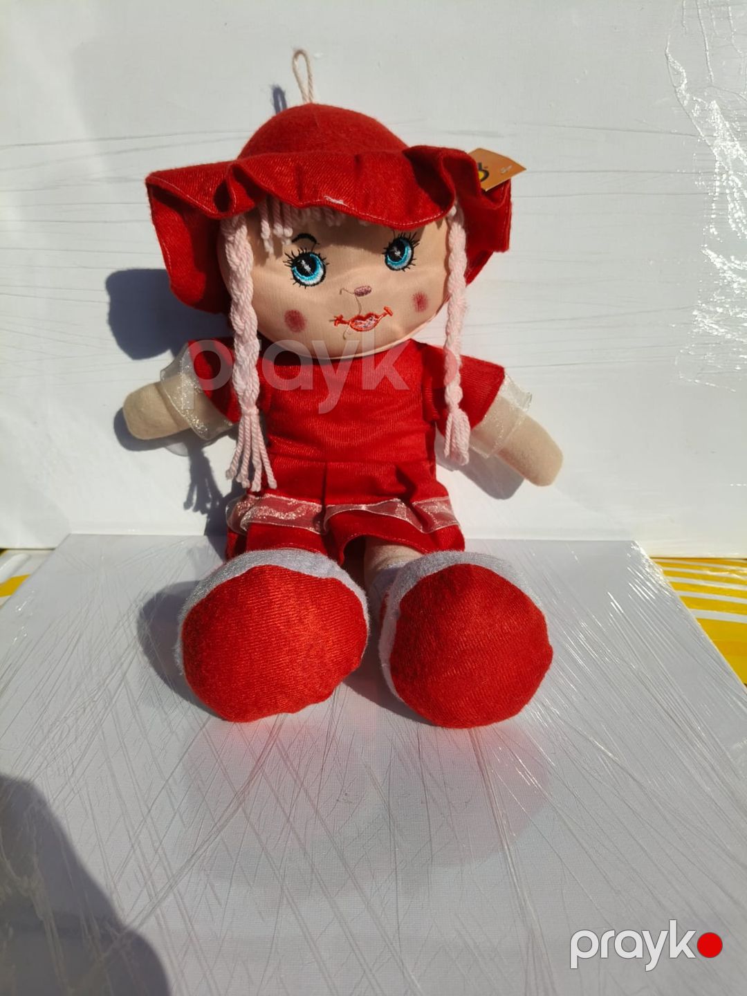 Yumşaq oyuncaq oyuncaq Kukla-5386 45 sm qırmızı Parapon — Yumşaq oyuncaqlar, Bakı (3)