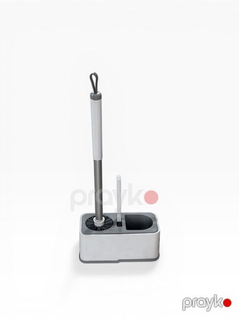 Unitaz üçün fırça FS-1207, plastik, ağ/boz — Bakı