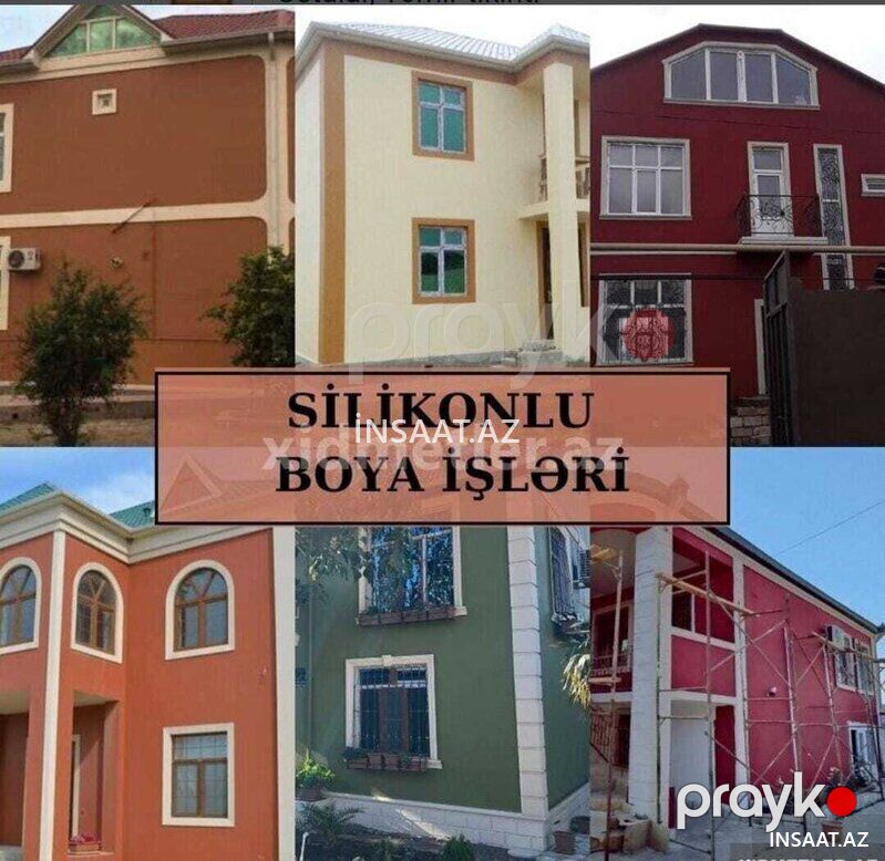 Fasad tarcofka boya isleri — Rənglər və vernik, Bakı (10)