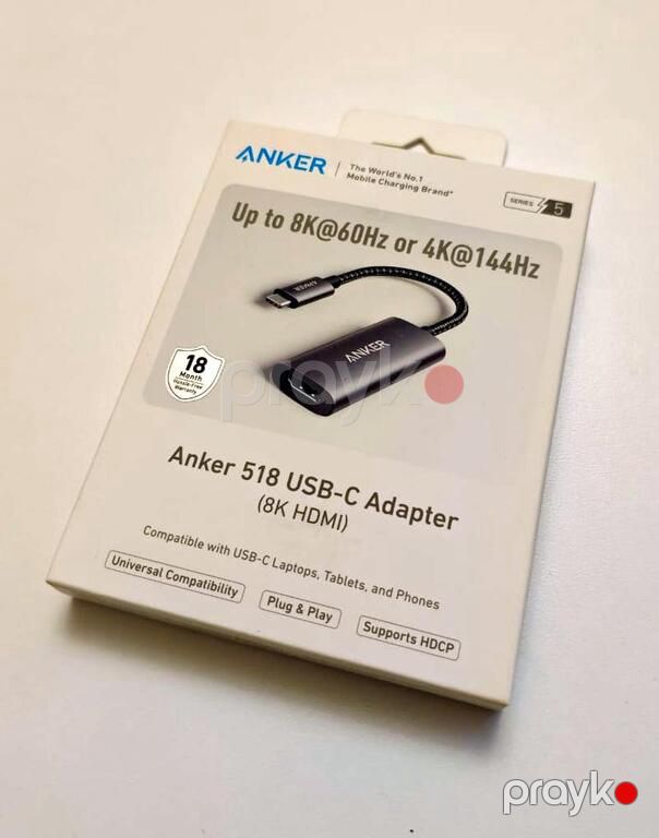 Anker 518 USB C to HDMI Adapter - Series 5 8K@60Hz / 4K@144Hz — Periferik cihazlar, Bakı (5)