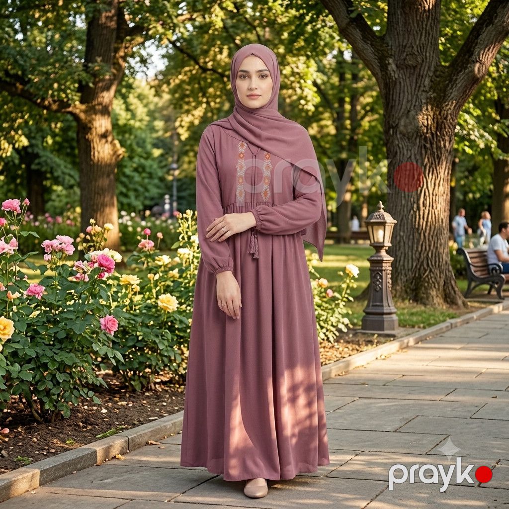 Qadın dini geyimi, çəhrayı, ştapel, ölçü 46 — Mallar, Bakı (2)