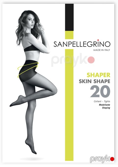 Kolqotqa Sanpellegrino Lift Up Light collant 20 den, qara, ölçü 4 — Bakı
