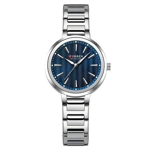 Qadın qol saatı Curren 9109 Silver/Blue — Bakı