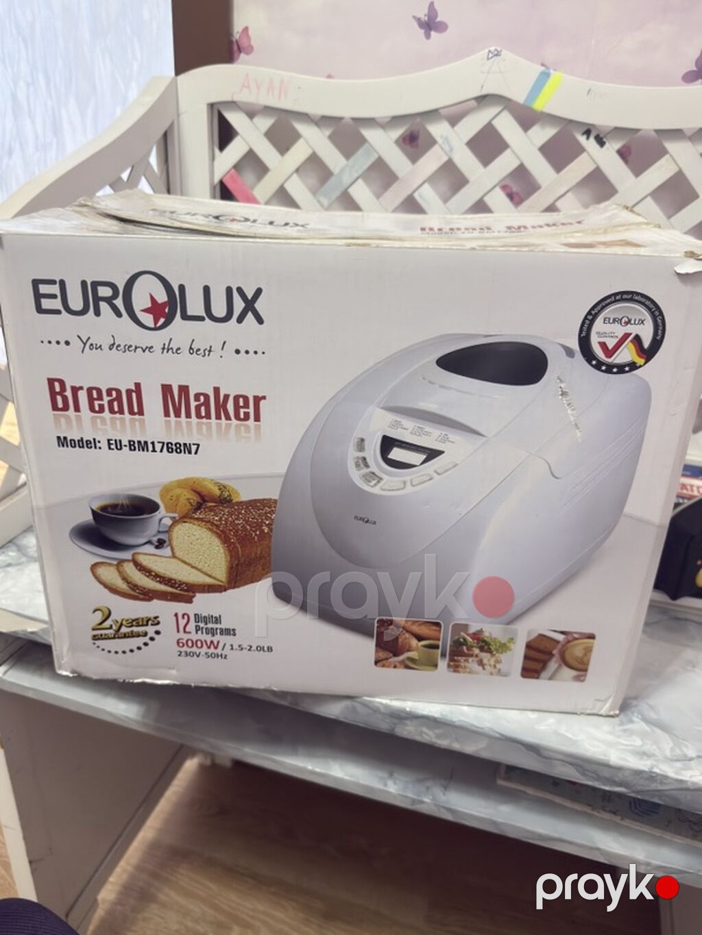 Eurolux Bread Maker – Model: EU-BM1768N7 - 12 rəqəmsal proqram: ağ — Multivarkalar və bişirmə texnikası, Digah (2)