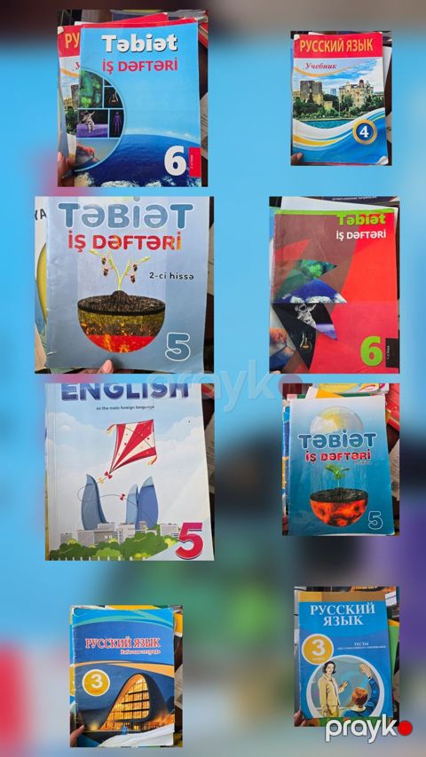 Məktəb dərslik və iş dəftərləri dəsti Komplektə daxildir: - Təbiyyət — Bakı