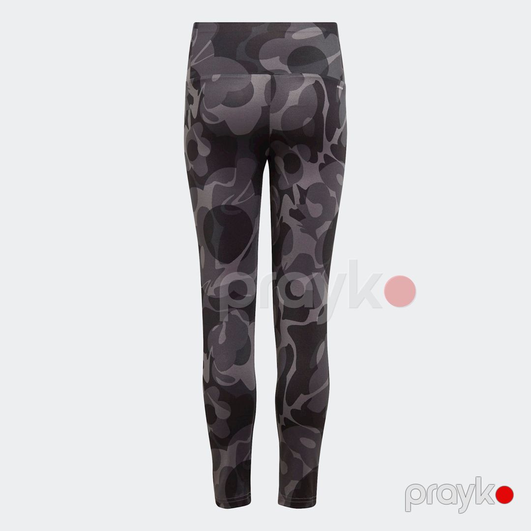 Qızlar üçün leqqins Adidas JG Tr-es AOP TI IA3023, qara, polyester/elastan, ölçü 7-8 yaş — Mallar, Bakı (2)