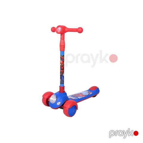 Uşaqlar üçün samokat Spiderman OM99, 3 yaşdan, göy/qırmızı — Bakı