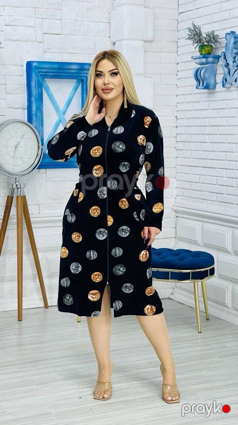 Ev xələti, qara, velür, ölçü 6XL — Bakı