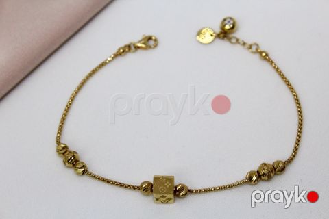 Qadınlar üçün qolbaq ES qizil KHD_0445_06303, qızıl 585 əyar — Bakı