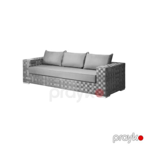Bağ divanı Artie Tatta A096E, 3 nəfərlik, metal karkas, 210x82x80 sm, taupe — Bakı