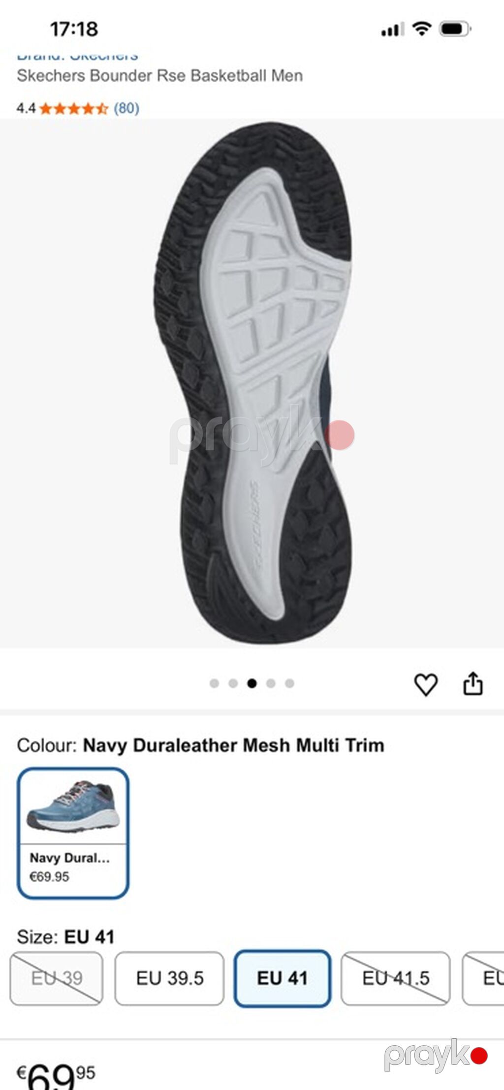 Skechers Bounder Rse Basketball Men idman ayaqqabısı - Rəng: Navy — Krossovkalar, Bakı (3)