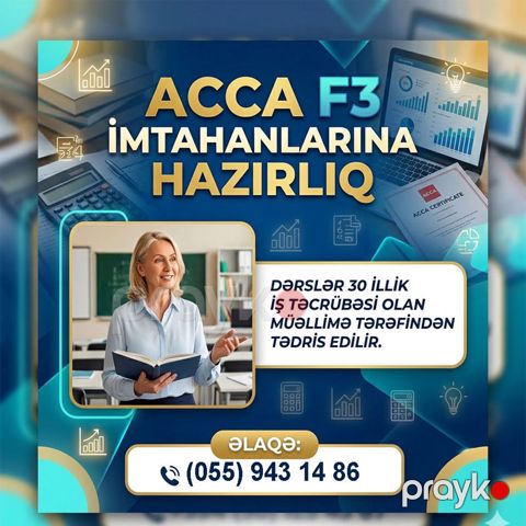 Acca və F3 imtahanlarına hazırlıq — Bakı