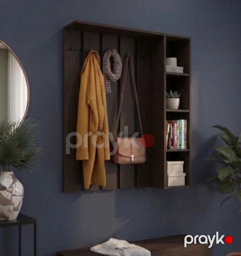 Divarüstü asılqan MB3, venge, laminat, 100x110x25 sm — Bakı