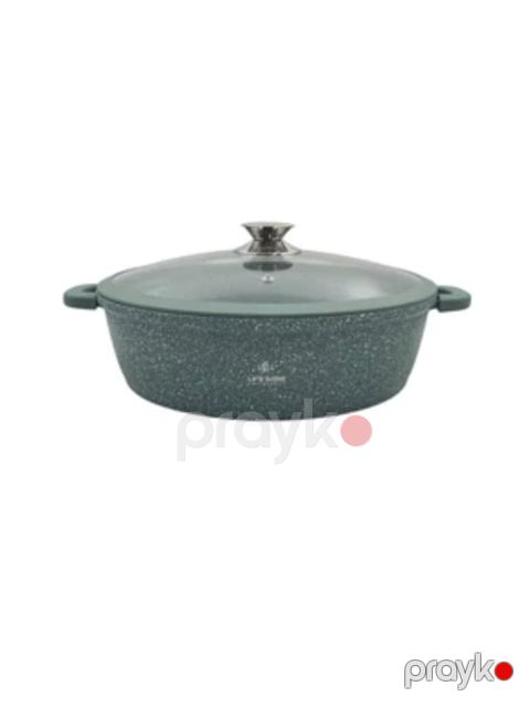 Tava KahnMarket 7562008, 36 sm, qranit, yaşıl - KahnMarket-7562008 — Bakı