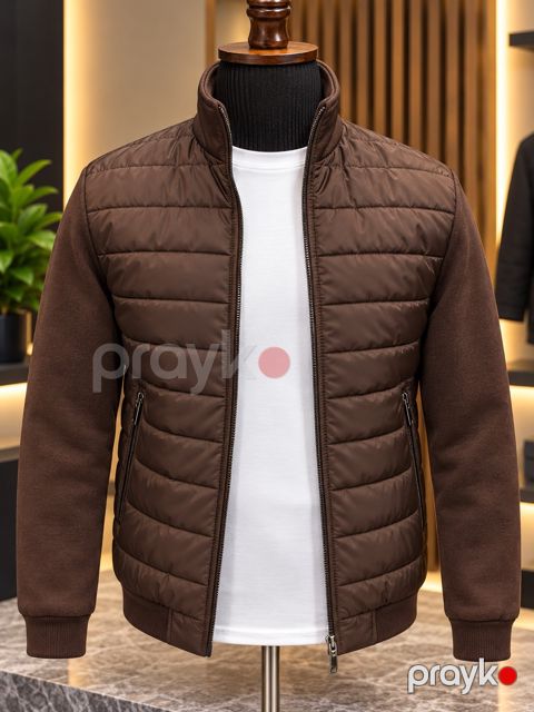 Kişilər üçün gödəkçə 2850, qəhvəyi, poliester, ölçü 2XL — Bakı