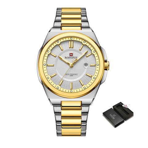Qol saatı kişilər üçün Naviforce NF9212 Silver/Gold — Bakı