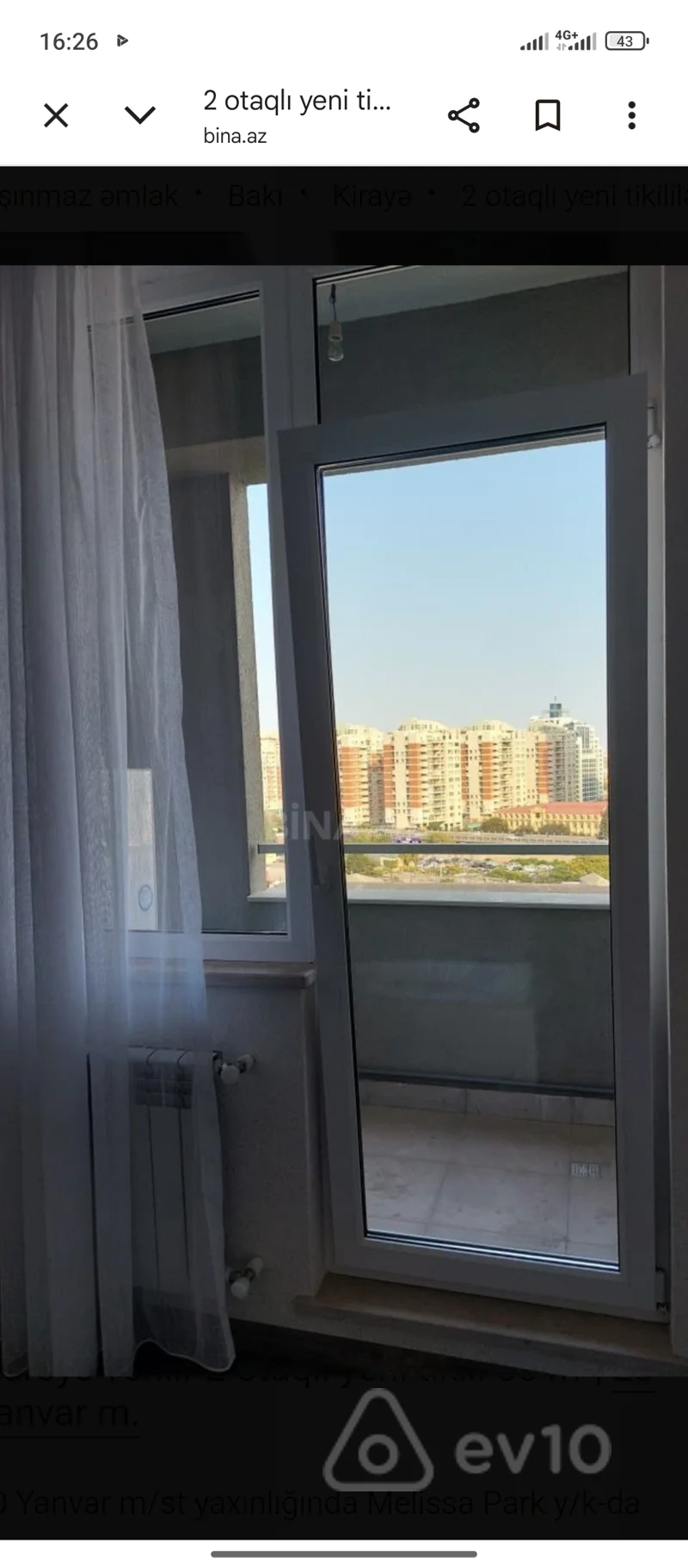 2 otaqlı mənzil, 55 m², 20 yanvar — kirayə — Mənzil, Bakı (4)