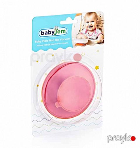 Uşaq boşqabları üçün vakuum başlıqlı altlıq BabyJem Çəhrayi — Bakı