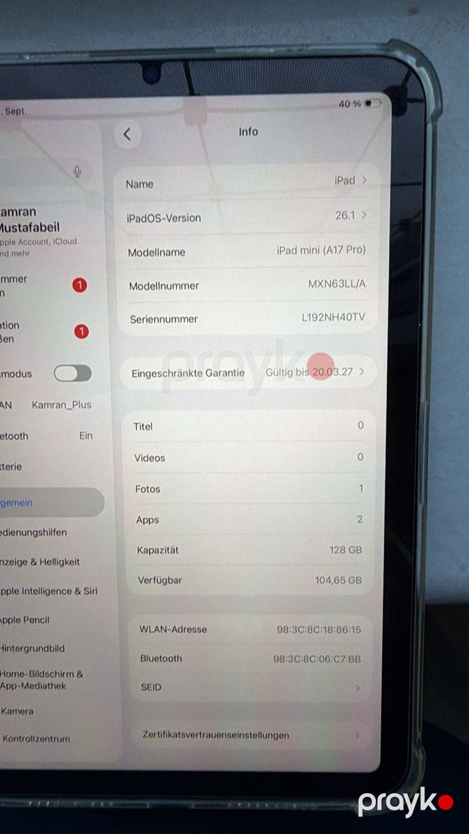 iPad mini (2024) — Planshetlər, Mingəçevir (3)