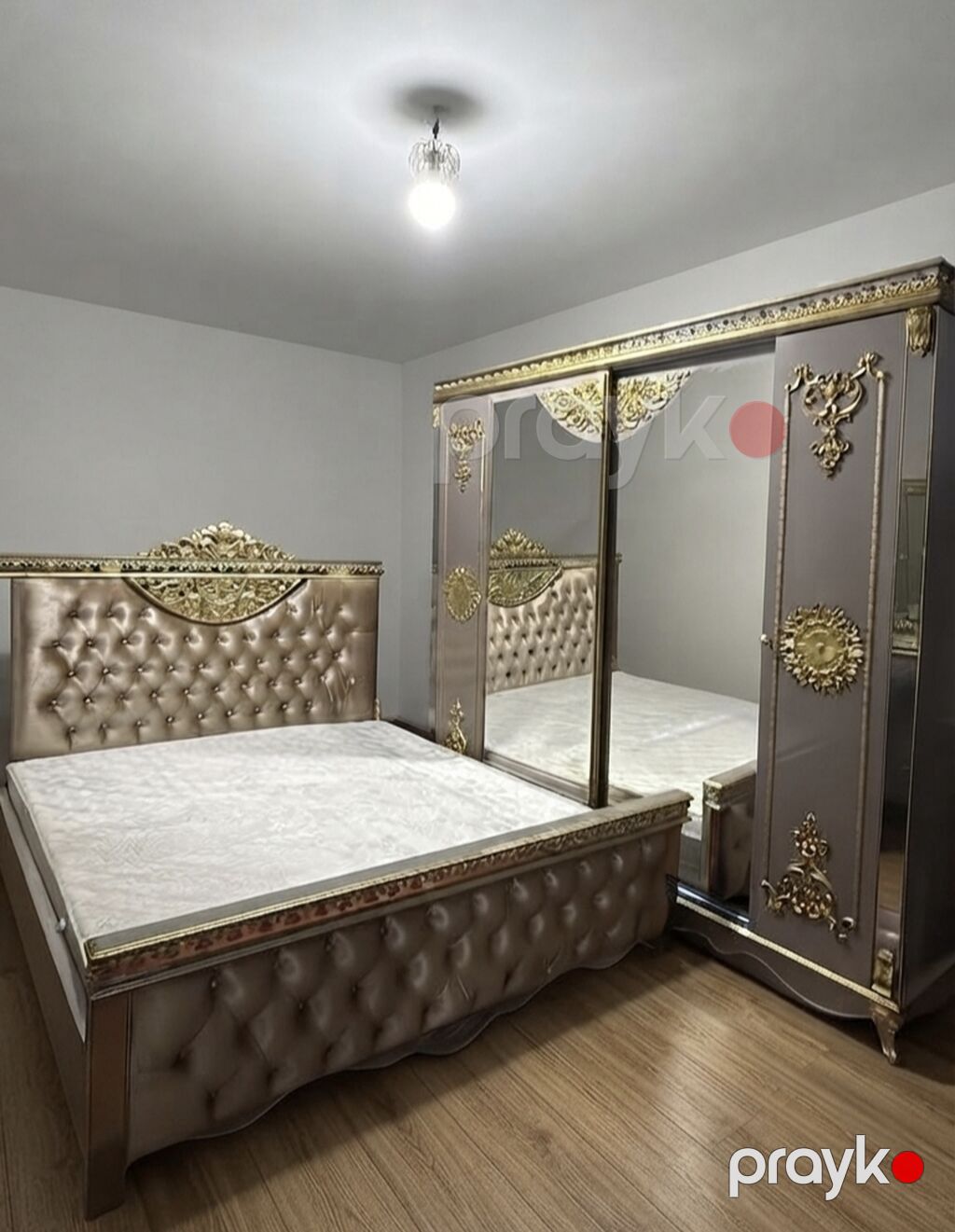 İkinəfərlik çarpayı, Dolab, Termo, 2 tumba, İşlənmiş — Yataq otağı mobilya dəstləri, Bakı (2)