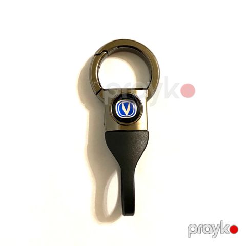 Avtomobil açarı üçün brelok, Changan loqolu, metal, gümüşü, 100 mm — Bakı
