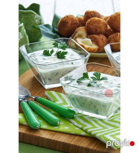 Salat qabları dəsti Lav KRN260, 6 əd, 300 ml, şüşə, şəffaf — Bakı