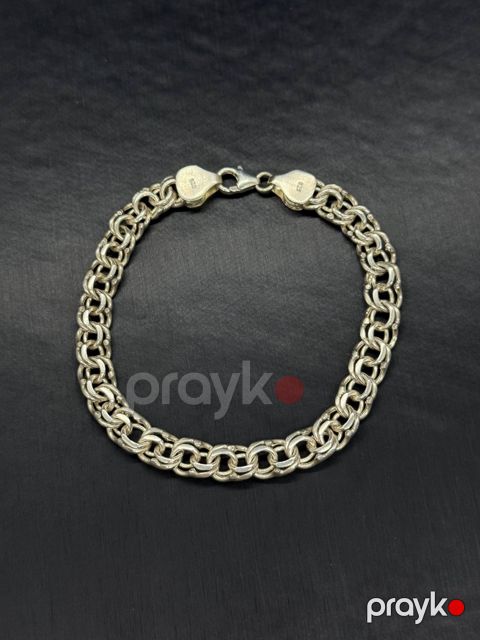 Qolbaq kişilər üçün RST_60078, gümüş 925 əyar — Bakı