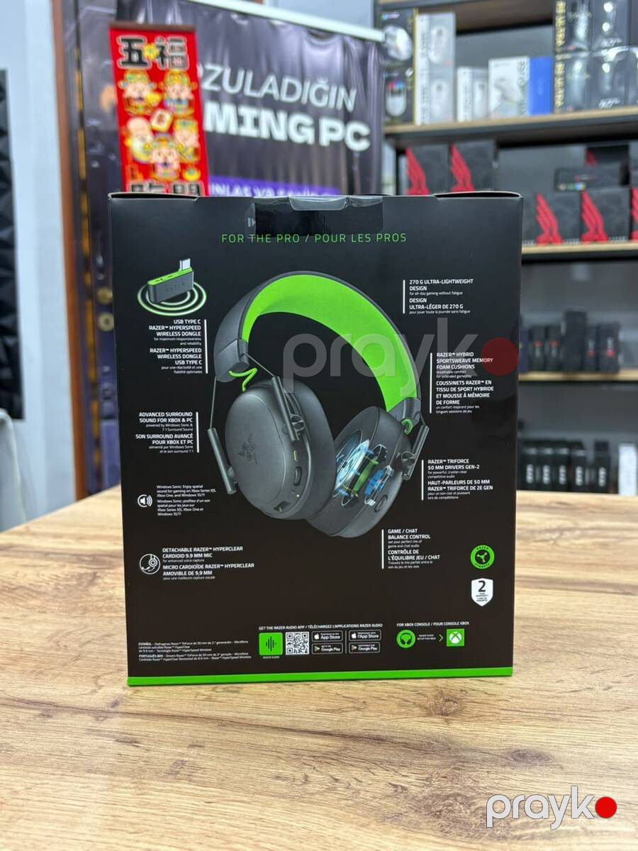 Qulaqliq Razer BlackShark V3 X HyperSpeed Wireless — Səs texnikası, Bakı (2)