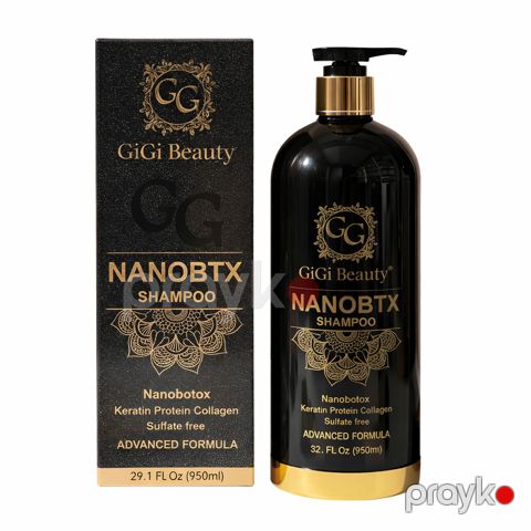 Saçlar üçün şampun Gigi Beauty, botoks keratin, kollagen, sulfatsız, 950 ml — Bakı