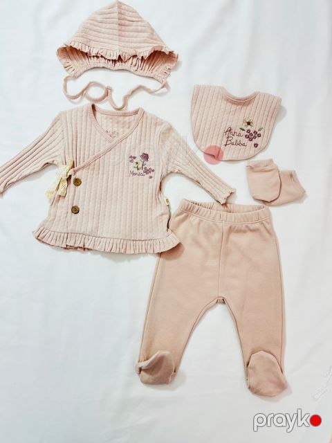 Yenidoğulmuş üçün dəst, çəhrayı, pambıq, 0-1 ay — Bakı