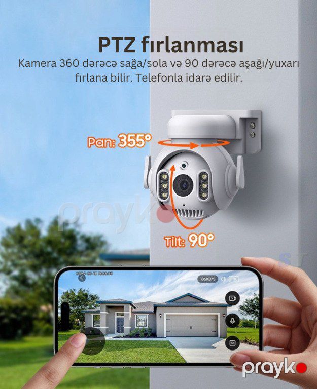 "Tuya Inqmega 5MP" wifi kamerası — Ağıllı ev və təhlükəsizlik, Bakı (2)