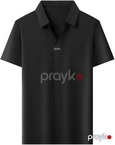 Kişilər üçün polo gd_0032, qara, pambıq, ölçü M — Bakı